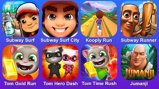 Subway Surf,Subway Surf City,Kooply Run,Subway Runner,Tom Gold Run,Tom Hero,Tom Time Rush,Jumanji screenshot 5