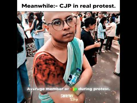 CJP protestors in real Life 🤡 | #shorts #cjp #cjpparty