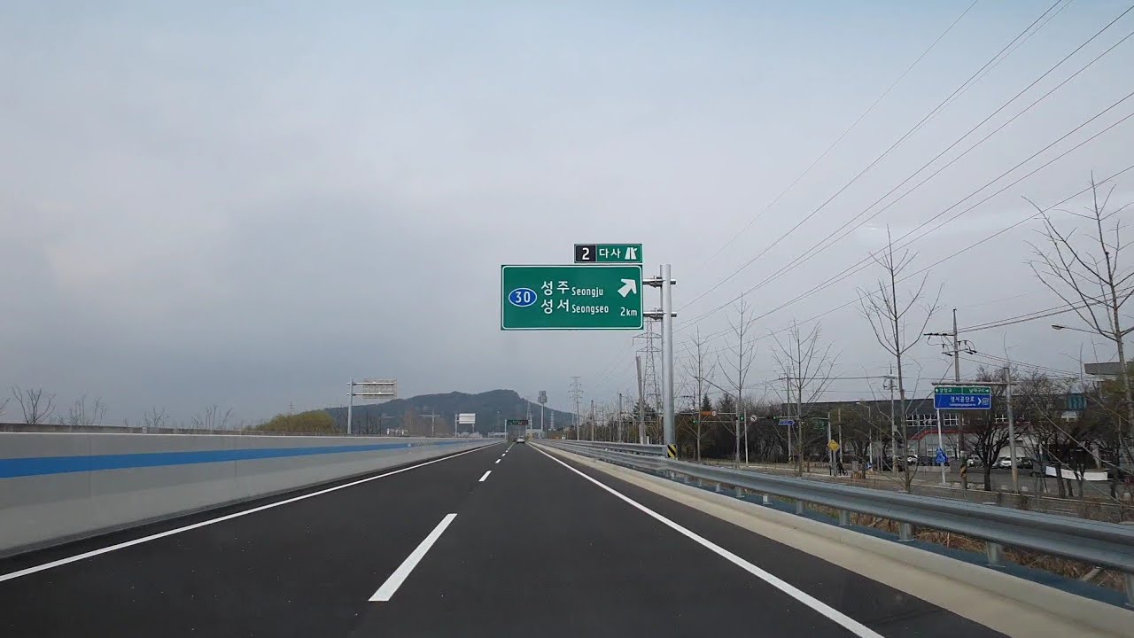 대구외곽순환고속도로  달서IC~율암TG 39km 주행영상 2022.3.31(목) 12:00