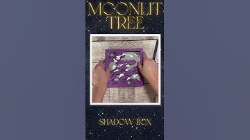 Spring Full Moon Svg Shadow Box, Moonlit Tree 3D Layered Shadowbox