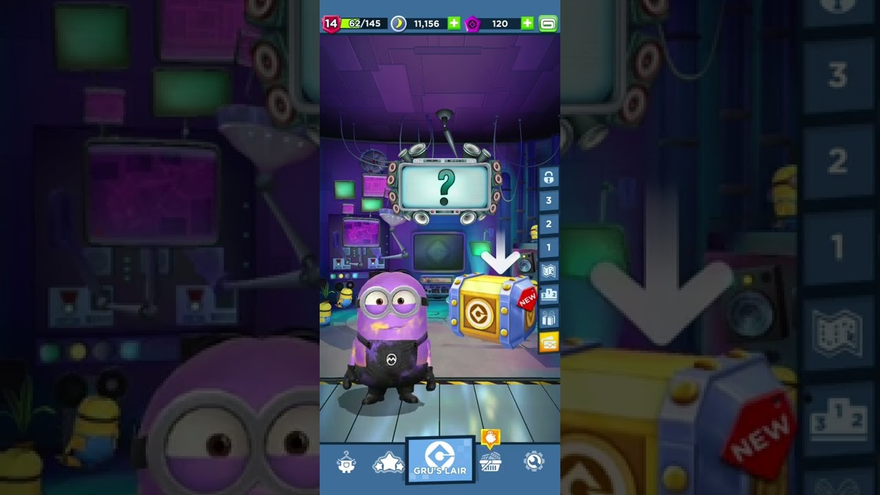 My rewards from the daily challenge room (Minion rush short video)