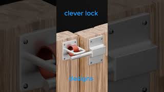 seriously clever lock designs #design #fixings #gate #mechanism