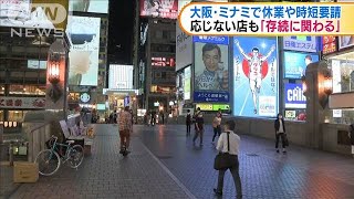 大阪で過去最多225人感染　ミナミで休業や時短要請(20/08/07)