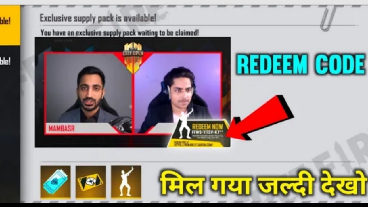 [HINDI] Free Fire City Open National Finals REDEEM CODE 15 AUGUST