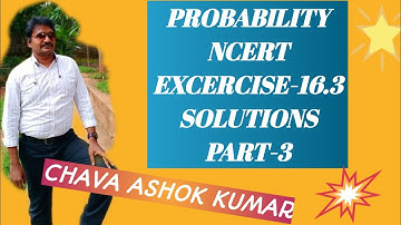Chapter 16  Ex 16.3  Probability || Class 11 Maths || Ncert || exercise 16.3 || probability