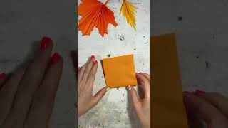 Осенние листья из бумаги/ как вырезать лист каштана из бумаги
