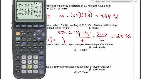 Physics 11 U3 Answers to Quiz 4