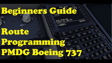 Beginners tutorial for programming the PMDG 737 Flight Management System (FMS)