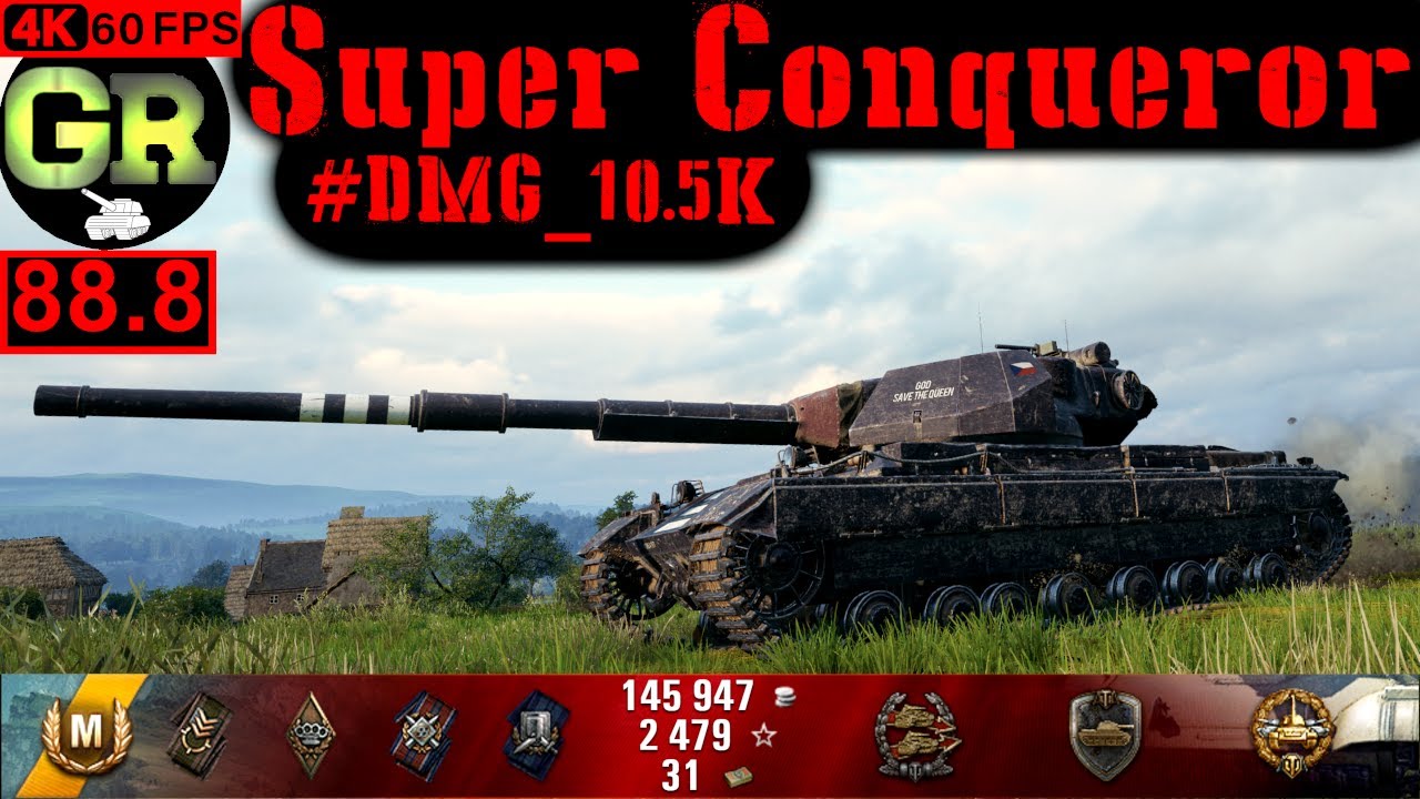 89_World of Tanks Super Conqueror WoT Replay - 1 Kills 10.5K DMG(Patch 1.5.0)