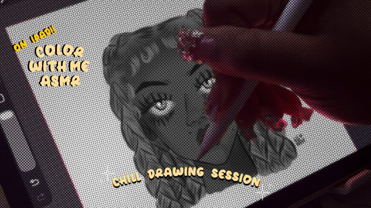 ₊✩‧₊˚౨ Drawing a character part 2 | Coloring | Chill drawing session on iPad | ASMR