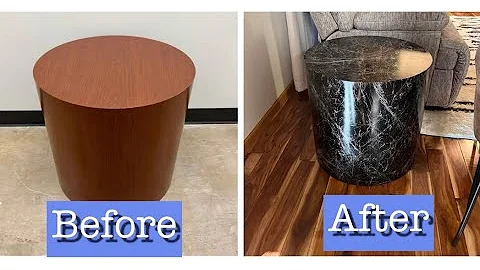 I tried the viral marble spray paint, it was fun and it worked!