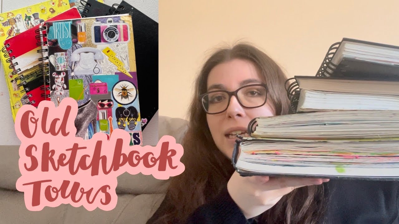 FLIPPING THROUGH MY OLD SKETCHBOOKS- ages 13 to 20 🎨 - YouTube