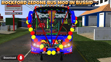 ROCKFORD Zedone Bus Mod In Bus Simulator Indonesia - Bussid Bus Mod - Bussid Car Mod - Bussid