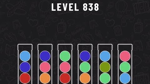 Ball Sort Puzzle Level 838 #ballsortpuzzle #ballsortpuzzlegameplay #puzzlegame #mobilegames