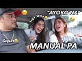 DRIVING MANUAL CAR! (PAIYAK NA SI ATE!)