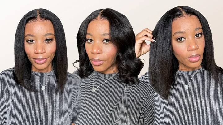 PERFECT FOR BEGINNERS 😍| 13X4 YAKI BOB , READY TO WEAR | GLUELESS INSTALL FT. KLAIYI HAIR