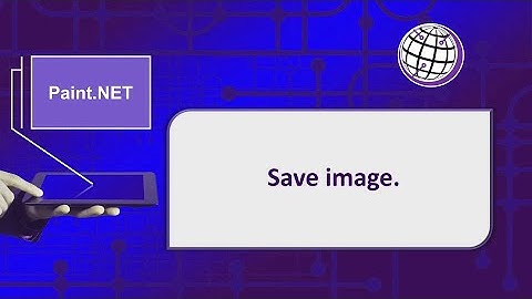 Paint.NET - Save image.