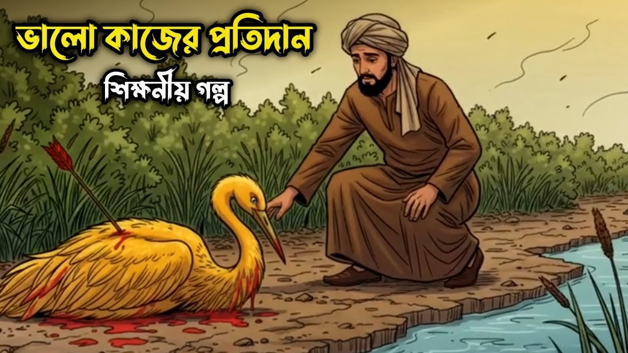 আহত সারস পাখি ও গরিব কুমারের গল্প | ইসলামিক শিক্ষনীয় গল্প 