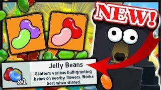 *NEW* JELLY BEAN ITEM BUFFS, HUGE HONEY BOOSTS! | Roblox Bee Swarm Simulator