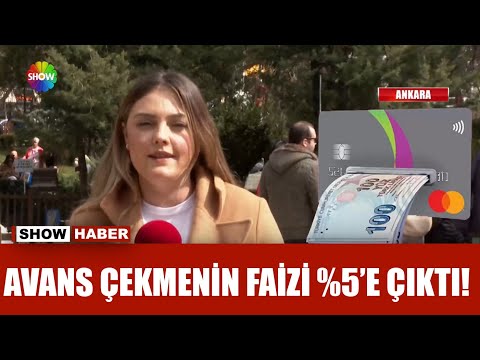 Nakit avans faizi yükseltildi!