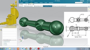 #NX CAD #SHAPER HEAD ASSEMBLY #Handel Bar PART 7