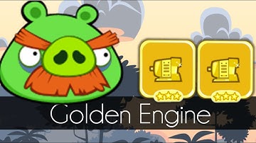Bad Piggies - GOLDEN ENGINE UNLOCKED (iPhone Gameplay)