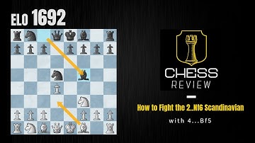 How to Beat The Scandinavian Defense: 2...Nf6 variation w Bf5