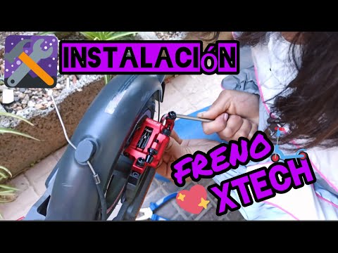 Instalo? freno Xtech al Xiaomi PRO 2 ❤️? de mi cuñada?♀️ ➕ un pequeño ?mantenimiento. Colgador Patinete Xiaomi 2