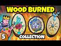 Burned Wood Art Collection 🔥 Crystals, Vegvísir &amp; Koi Lotus Decor