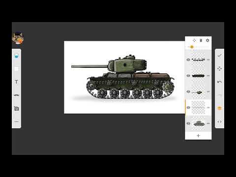 Видео: рисую танк