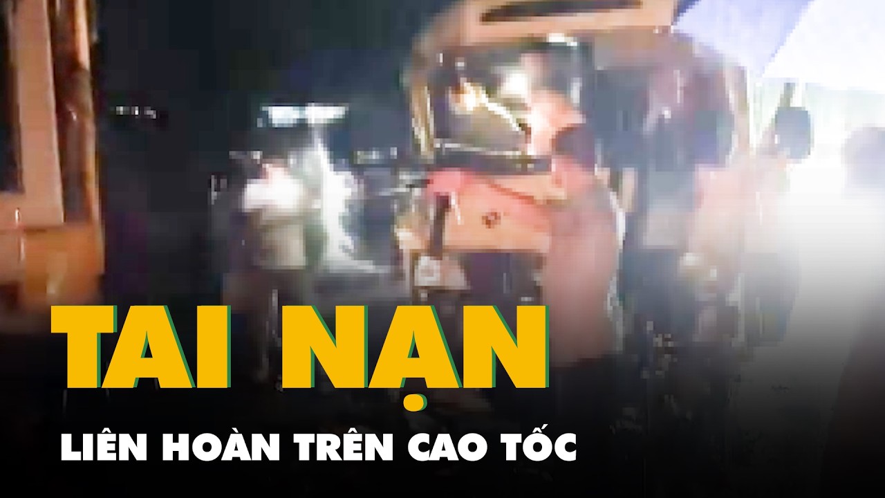 Tai nạn liên hoàn trên cao tốc Tuyên Quang - Phú Thọ, nhiều người bị thương