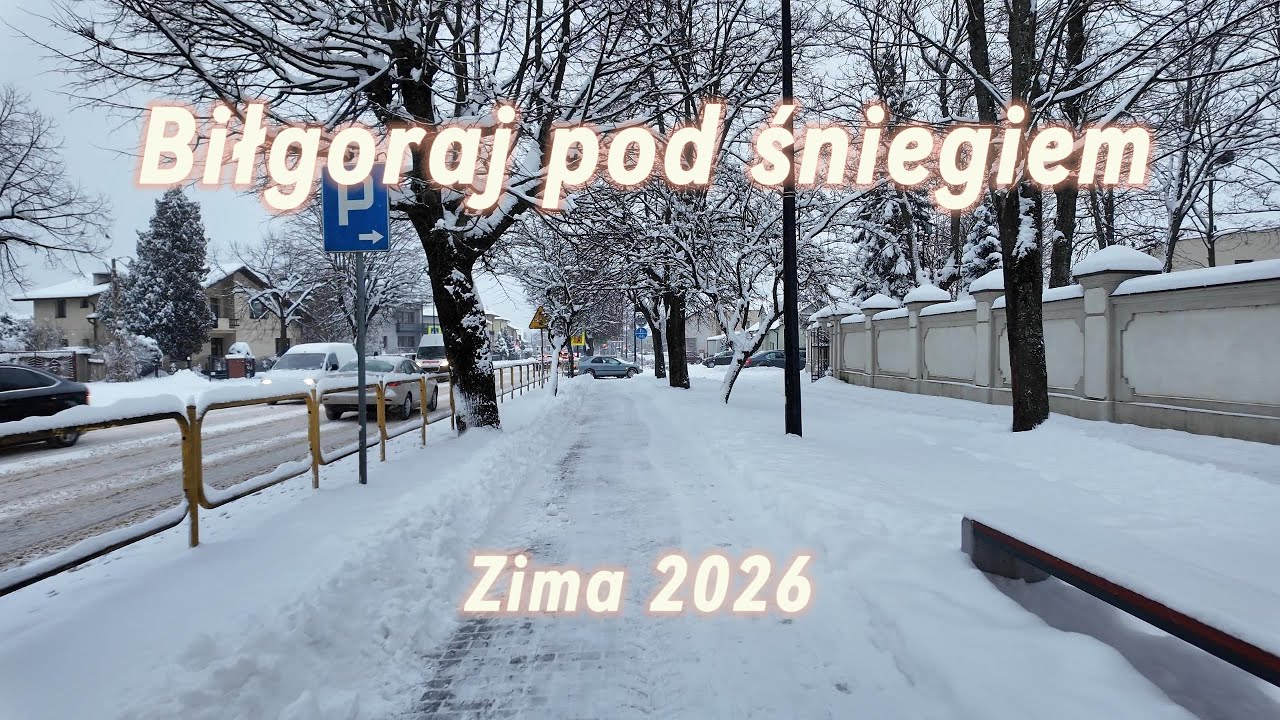 Biłgoraj pod śniegiem 2026 | Zima w Biłgoraju | Biłgoraj przykryty śniegiem  #biłgoraj