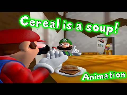 Mario luigi cereal is a soup
