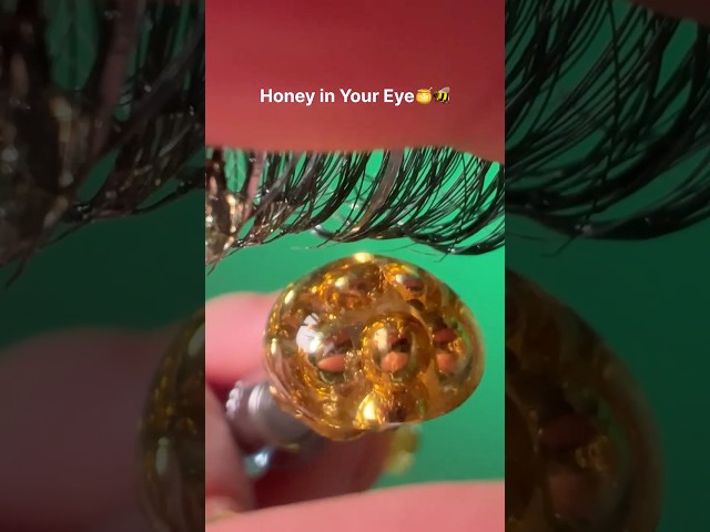 Honey in Your Eye🍯👁️ ASMR😴 #asmr #asmrhoney #eyecleaning #asmrrelaxation #asmrmouthsounds