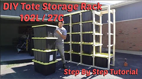 DIY Tote Storage Rack Build for 102L / 27G totes