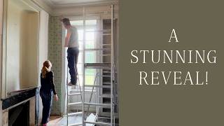 FIRST REVEAL: A stunning 250 year old château wallpaper revived!