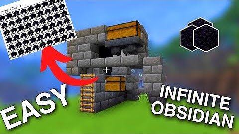 SIMPLE 1.19 AUTOMATIC OBSIDIAN FARM TUTORIAL in Minecraft Bedrock (MCPE/Xbox/PS4/Switch/Windows10)
