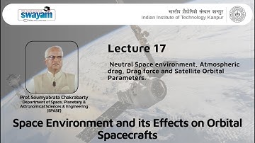 Lecture 17: Neutral Space Environment, Atmospheric Drag, Drag Force and Satellite Orbital Parameters