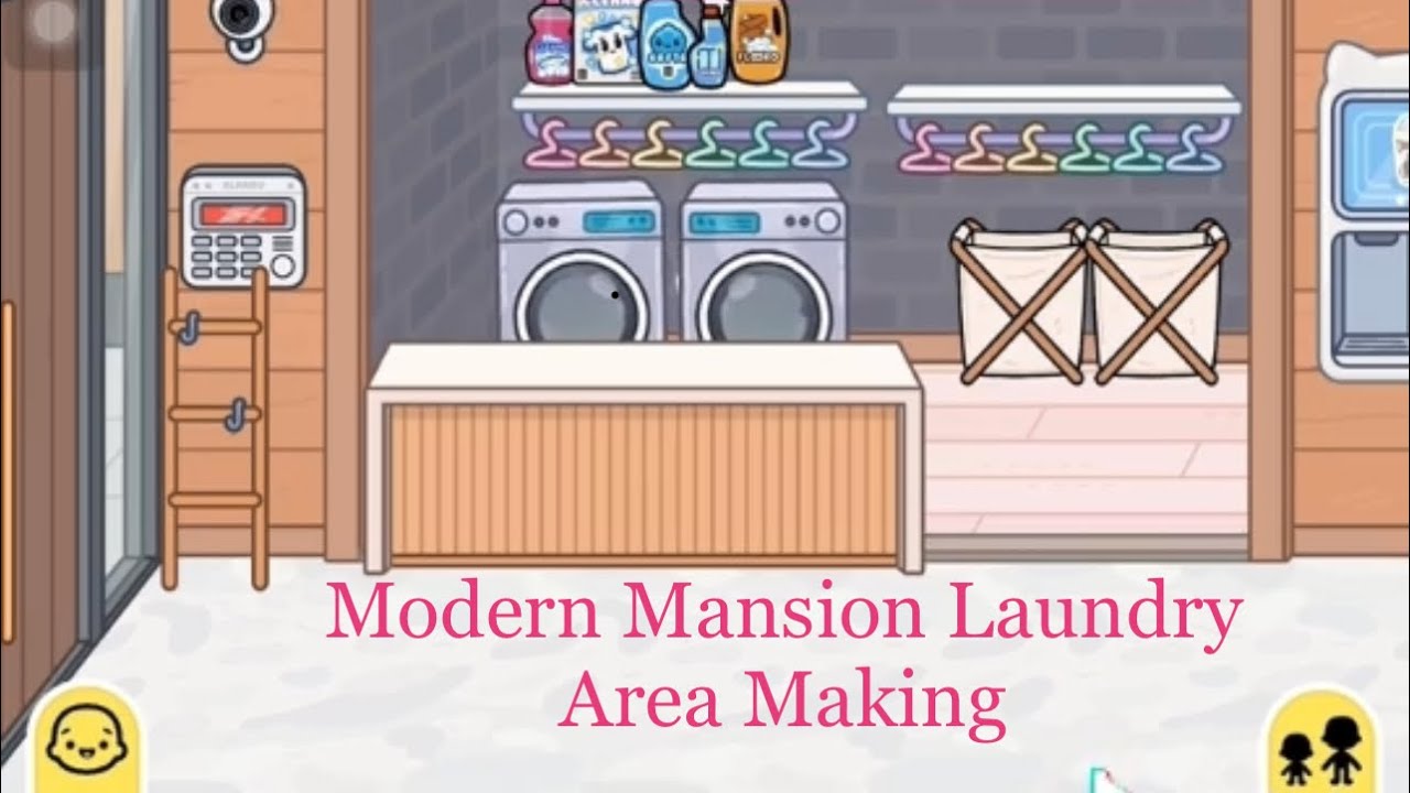 So WOW! 😍 Toca Boca Modern Mansion Laundry Area Making 🫧🧺💦 YouTube
