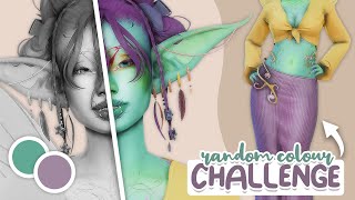 Can I make a Sim using *only* RANDOM COLOURS? | Sims 4 Create a Sim Challenge