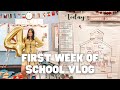 FIRST WEEK OF SCHOOL VLOG | daily lessons + classroom management!