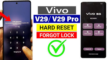Vivo V29/ V29 Pro : Screen Unlock or Hard Reset with Easy Trick