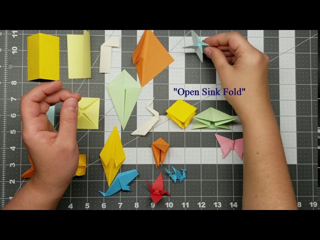 Origami Basics - Valley Folds and Mountain Folds Tutorial 