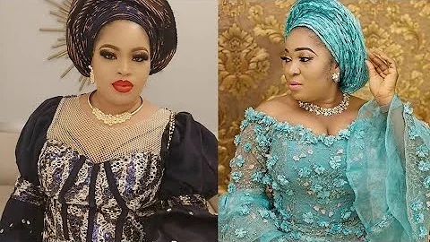 African Fashion dress styles: Elegant Asoebi/lace styles for owambe party