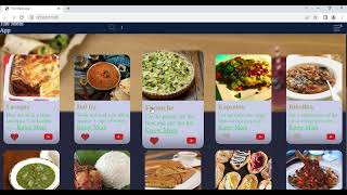 The meal app coding ninjas skill test2