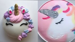 Video thumbnail of "Unicorn inspired slime - Most satisfying slime ASMR"