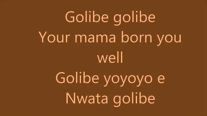 Flavour Golibe lyrics