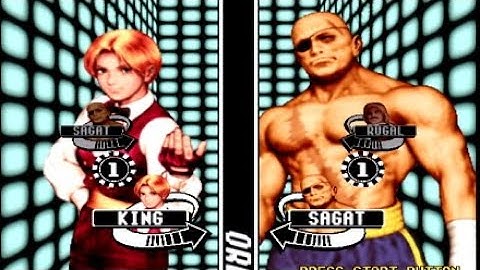 King/Sagat Arcade Capcom Vs SNK SEGA Dreamcast JAPAN 1080p 60fps