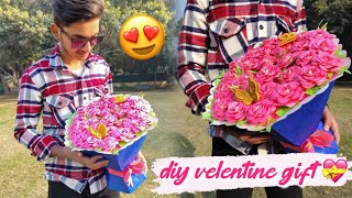 DIY paper flower bouquet। gift ideas। paper flower bouquet making at home। paper craft 💐💝