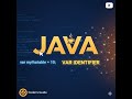 Var identifier in Java